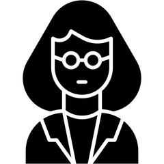 Vector Icon Gynecologist, lady, dotor, woman