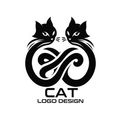 Cat Vector Logo Design