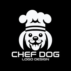 Chef Dog Vector Logo Design