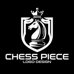 Chess Piece Vector Logo Design