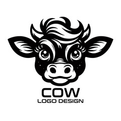 Cow Vector Logo Design