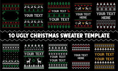 Ugly Christmas Sweater Template