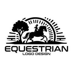 Equestrian Vector Logo Design