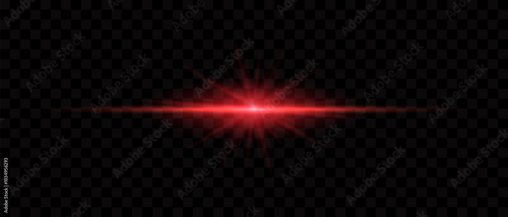Poster red laser lines light neon horizontal speed beams movement beautiful flash spark on black checkered 