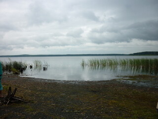 clouds over the lake