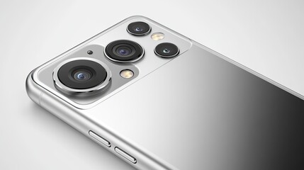 Fototapeta premium Modern Smartphone Close-Up with Camera Details