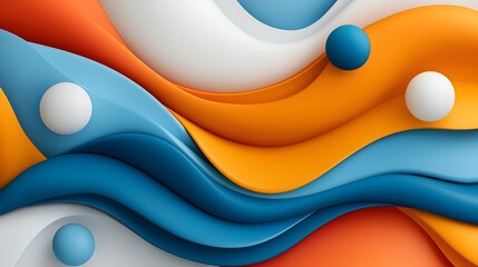 Visually striking wallpaper design featuring abstract vibrant waves and gradients that create mesmerizing optical illusions  The dynamic contemporary pattern showcases a digital