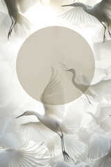 Birds in flight