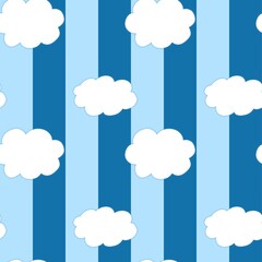 seamless pattern with clouds