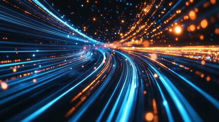 Fototapeta premium Abstract Light Trails