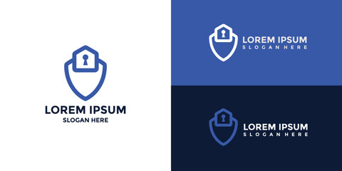 home security logo with minimalist style