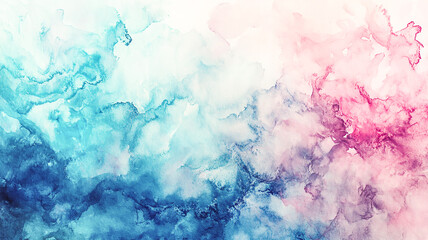 Fototapeta premium Abstract Blue Pastel Watercolor: Artistic Dye and Paint Effects for Fashionable Watercolour Design Prints background 