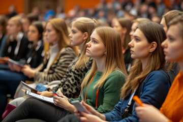 Obraz premium Conference_and_Presentation._Audience