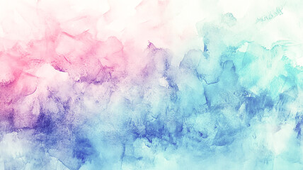 Abstract Blue Pastel Watercolor: Artistic Dye and Paint Effects for Fashionable Watercolour Design...