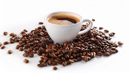 Fototapeta premium Coffee on white background isolated. Beverage. Drink.