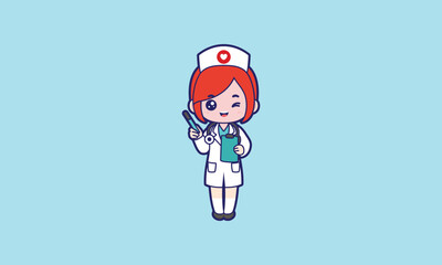 Cute doctor vector illustration