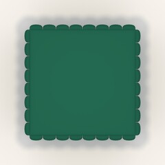 3d render puff Chair design element. Furniture Collection