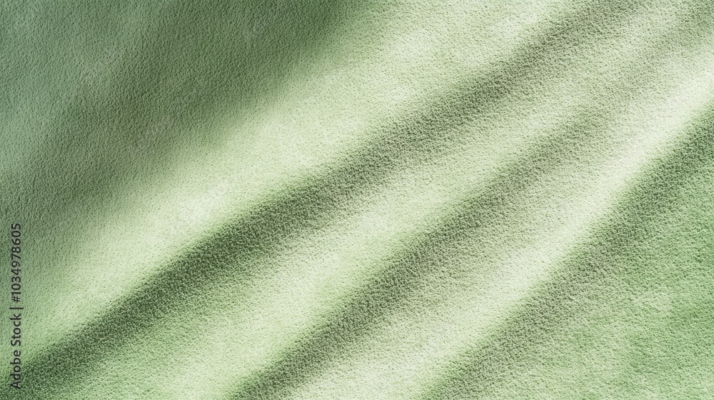 Poster a close-up of textured, soft green fabric, showcasing subtle light and shadow patterns, creating an 