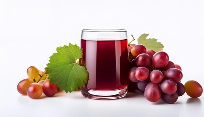 Grape Juice on white background isolated. Beverage. Drink.