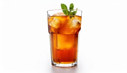 Iced Tea on white background isolated. Beverage. Drink.