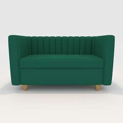 3d render Sofa 2 Seater design element. Furniture Collection