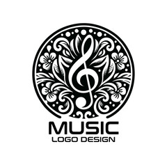 Music Vector Logo Design