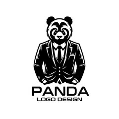 Panda Vector Logo Design
