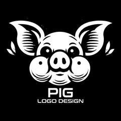 Pig Vector Logo Design