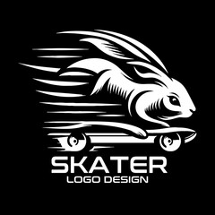 Skater Vector Logo Design