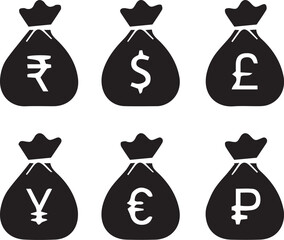 Currency Symbol vector set 