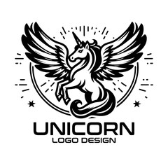 Unicorn Vector Logo Design