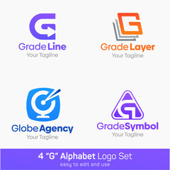 Alphabet Logo Template Set. Good for Business, Agency, Community and Organization