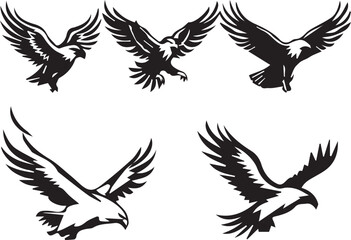 Eagle Vector icon set 