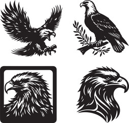 Eagle Vector icon set 