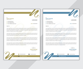 Corporate Letterhead template, creative design template