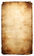 Aged and Stained Crinkled Blank Paper with Vintage Texture and Rustic Creases