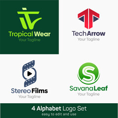 Alphabet Logo Template Set. Good for Business, Agency, Community and Organization