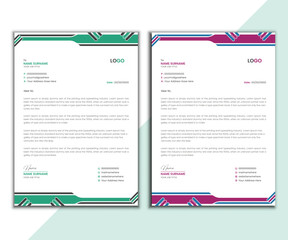 Corporate Letterhead template, creative design template