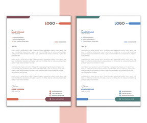 Corporate Letterhead template, creative design template