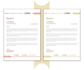 Corporate Letterhead template, creative design template