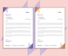 Corporate Letterhead template, creative design template