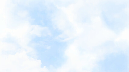 Beautiful white cloud on blue sky background. Cloudscape of bright blue sky
