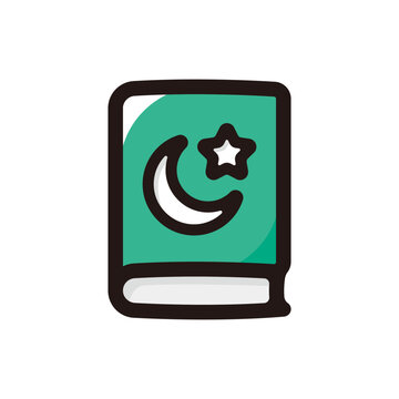 recommend clip art: Quran outline icon for graphic design, apps and websites