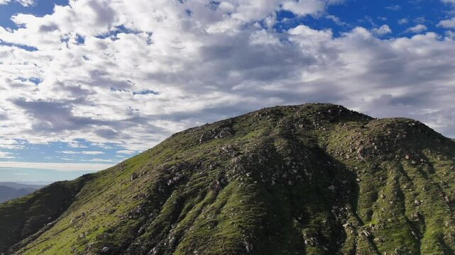 Time Lapse of Clouds over Mountains near Lake Perris, Riverside County