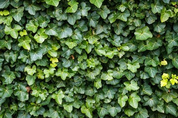 Fototapeta premium Green Ivy Leaves Texture - Natural Background