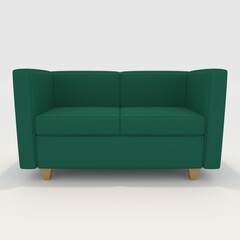 3d render Sofa 2 Seater design element. Furniture Collection