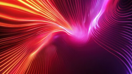 Abstract Neon Swirls