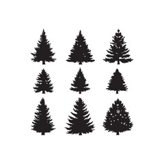 Twelve Black Silhouettes of Mice in Various Poses