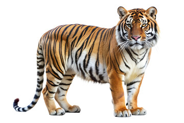 Fototapeta premium Tiger on Transparent Background. PNG. 