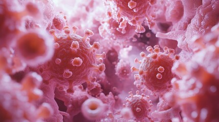 Microscopic View of Coronavirus